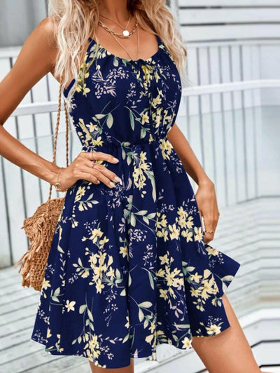 Floral Print Suspender Dress: Summer Style Essential