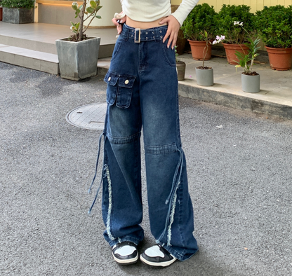 Vintage High Waist Loose Wide Leg Jeans