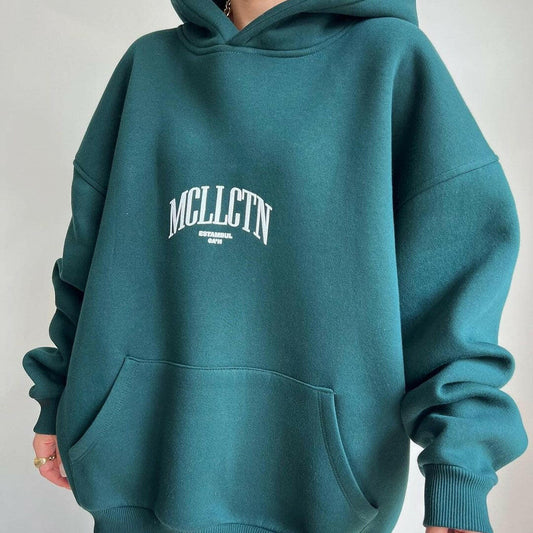 Women's Long Sleeved Hooded Sweater