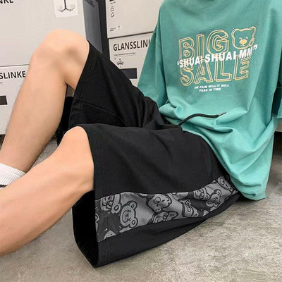Men's New Loose Quarter Personalized Printed Beach Shorts