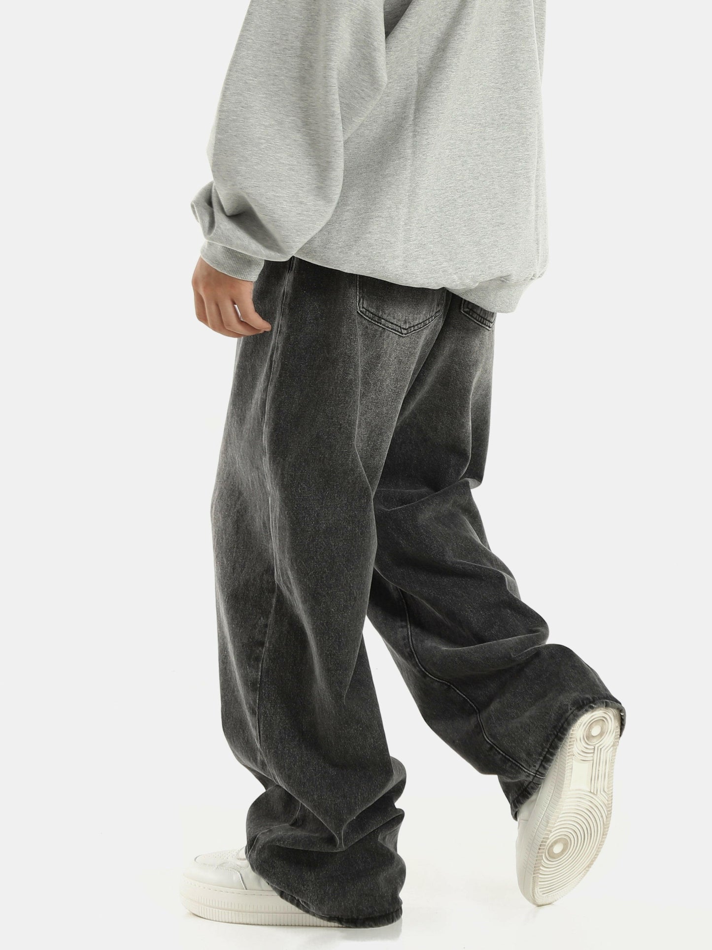 Men's Retro Straight Wide Leg Jeans