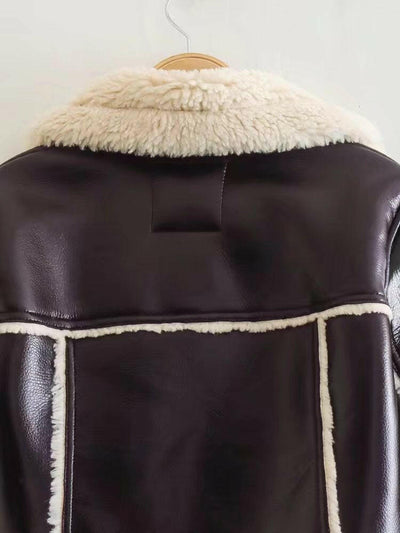 Women's Short Lapel Long Sleeve Slim Jacket