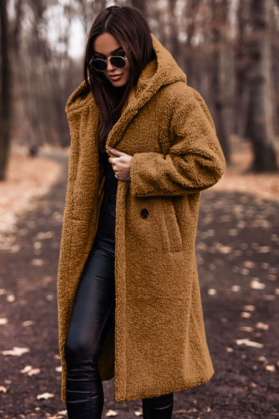 Women’s Plush Teddy Coat – Warm Winter Outwear