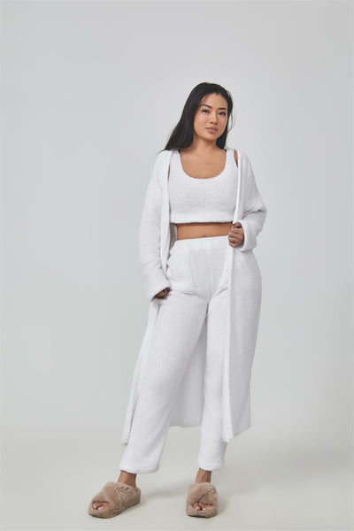 3-Piece Cozy Pajama Lounge Set for Women – Winter Warm Outfit