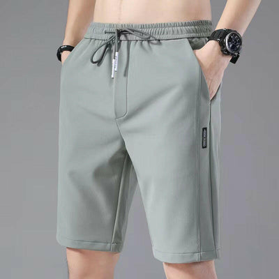 Ice Silk Loose Straight Casual Shorts