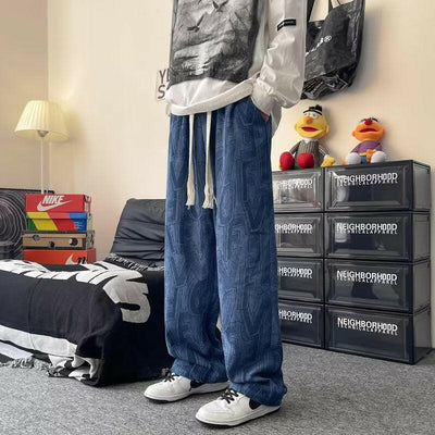 High Street Fashion Brand Hip Hop Straight Loose-fitting