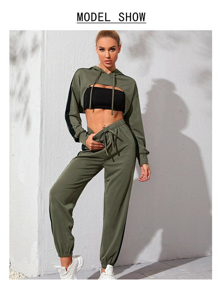Fashion Loose Casual Sports Fitness Yoga Wear Suit
