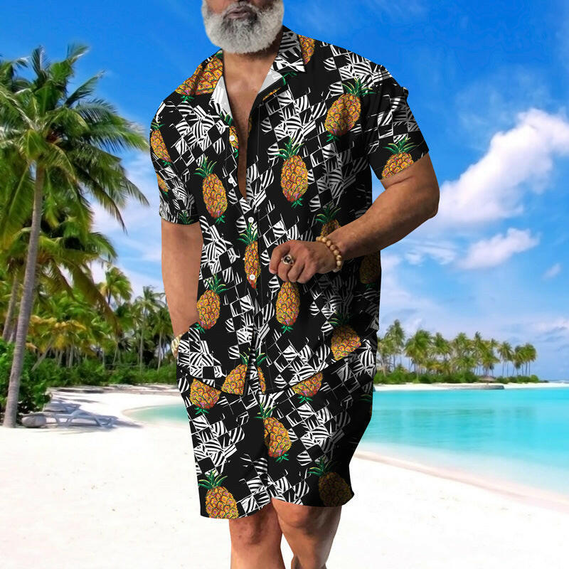 Classic 3D Printed Men's Shirt Beach wear